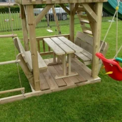 Speelkasteel Houten Tafeltje Speeltoestel -Goedkope Tuin Spellen Winkel speelkasteel bankje 2