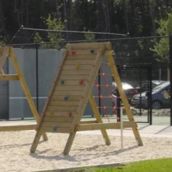 Klimwand – Klimnet Klimmodule Hout Stand-alone