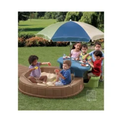 Step 2 Kunststof Zandbak Speeleiland Zandbak Met Pn-set -Goedkope Tuin Spellen Winkel step2 speeleiland zandbak en picknickset 3