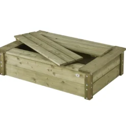 Houten Zandbak Met Deksel Talen 0812 Rechthoek 120×80 Cm.