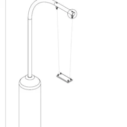 TopSwing Boogschommel Staal 2 Haaks Professioneel -Goedkope Tuin Spellen Winkel topswing boogschommel borderswing 1
