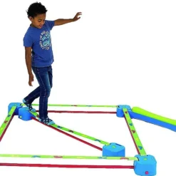 Slackline Line Set Van 2 Corners + 1 Slackline 7 Slackline Line Set Van 2 Corners + 1 Slackline -Goedkope Tuin Spellen Winkel vloer slackline vierkant