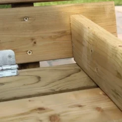 Houten Zandbak Met Bankjes Robuust Openbaar Gebruik -Goedkope Tuin Spellen Winkel zandbak 5