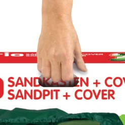 BIG Zandbak Vario Incl. Afdekzeil Kunststof Zandbak -Goedkope Tuin Spellen Winkel zandbak big vario met afdekzeil 4