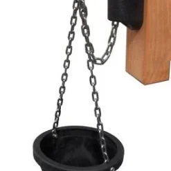 Rubber Zandemmer T.b.v. Zandtakel Met RVS Ketting